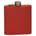 Stainless Steel Flask, Matte Red, 6 oz